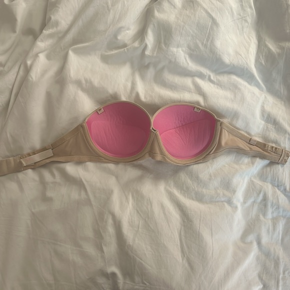 Victoria’s Secret Pink Strapless Bra - Tan 32C - Picture 2 of 4